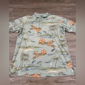 Big Dogs Fun & Attitude mens Hawaiian polo size large